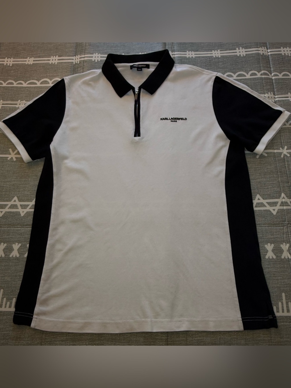 Karl Lagerfeld Paris Quarter-Zip Polo Shirt